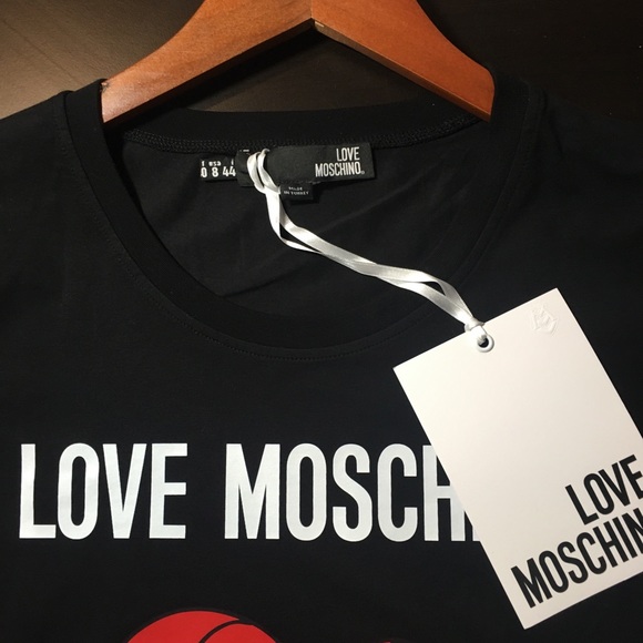 NWT Love Moschino women’s T-shirt in size US 8 - Picture 3 of 8